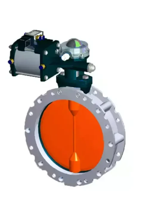 DN25 نیومیٹک دھول ایلومینیم تتلی والو