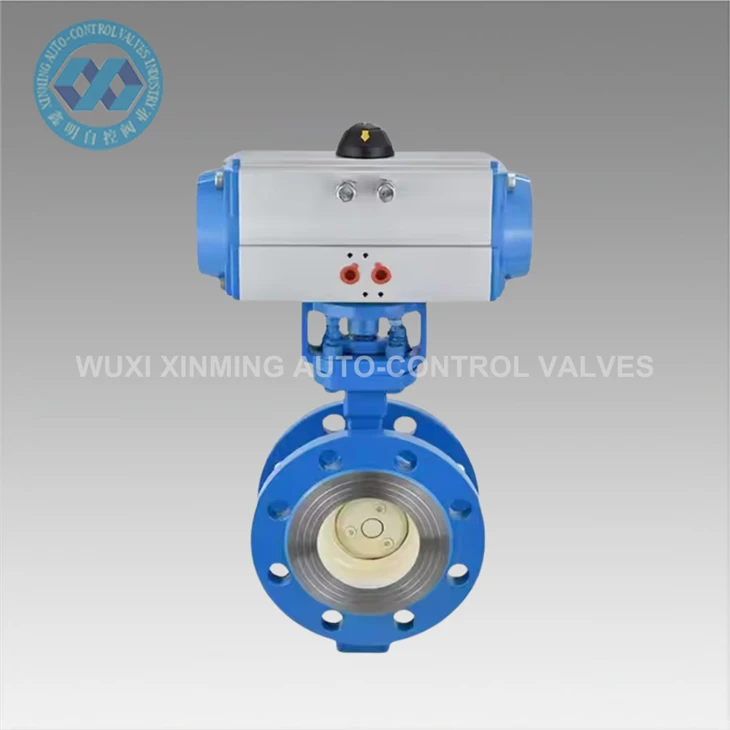 موثر نیومیٹک Flanged تیتلی والو درست سیال ریگولیشن