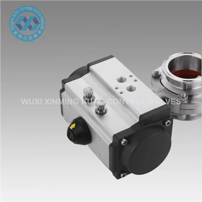 90 ڈگری روٹری ڈبل ایکٹنگ نیومیٹک والو ایکٹیویٹر سنگل ایکٹنگ نیومیٹک ایکٹیویٹر