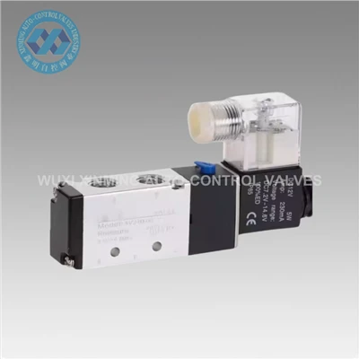 نیومیٹک سولینائڈ والو 5 راستہ 2- پوزیشن کنٹرول ایئر 12v 24V 220V