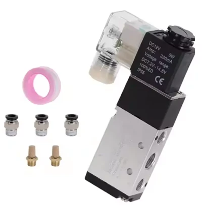 نیومیٹک سولینائڈ والو 5 وے 2- پوزیشن کنٹرول ایئر 12v 24V